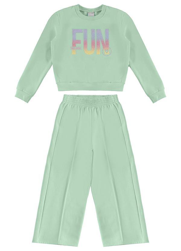 Malwee Kids - Conjunto Fun em MoletomVerde 2