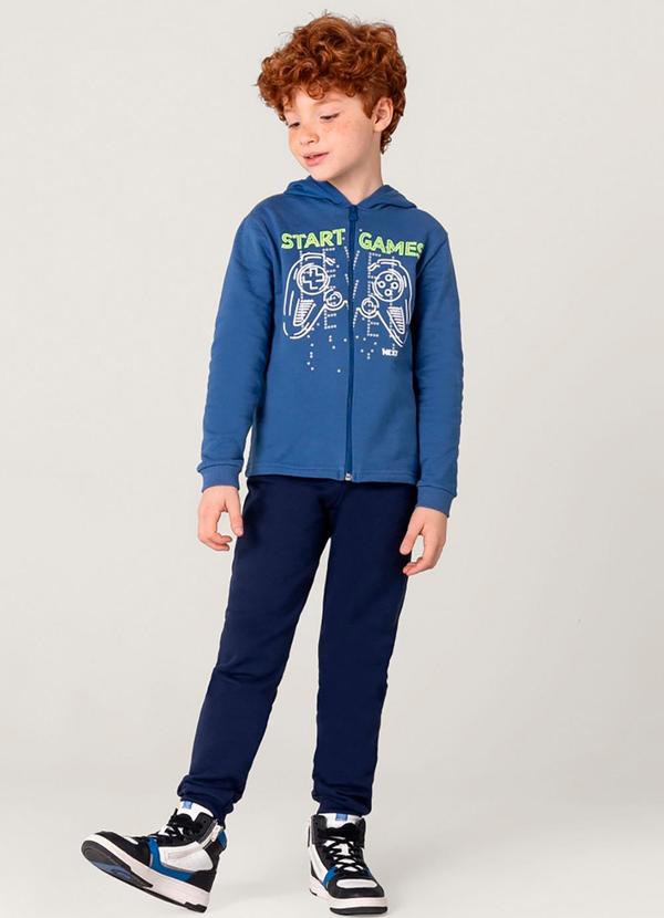 Brandili - Conjunto Gamer Infantil Menino Azul