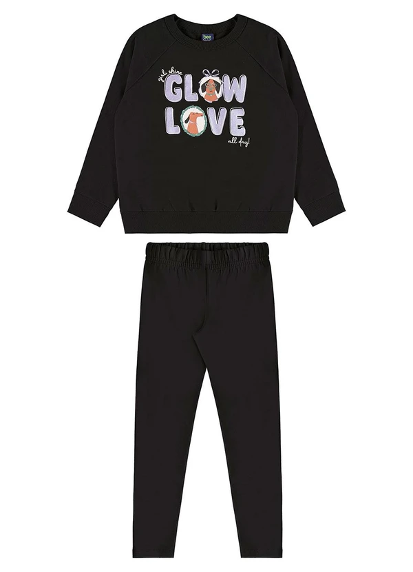 Bee Loop - Conjunto Glow Love Legging Preto 2