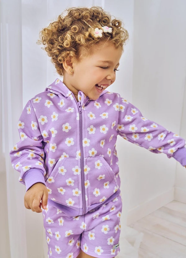 Abrange - Conjunto Groovy Jaqueta e Short Lilás 2