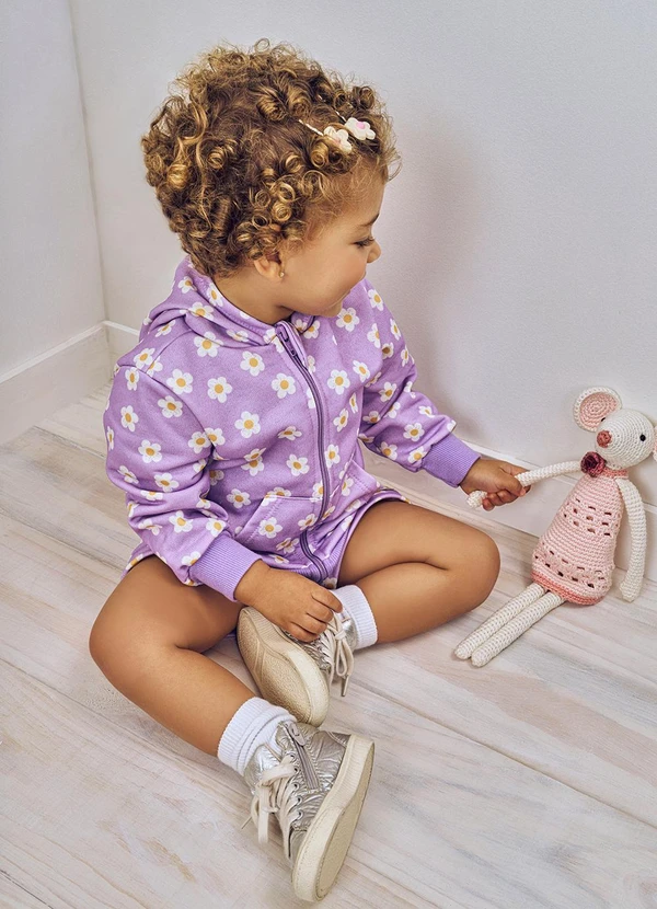 Abrange - Conjunto Groovy Jaqueta e Short Lilás 3