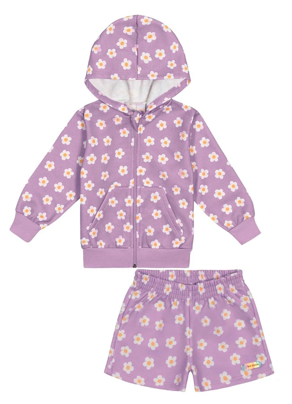 Abrange - Conjunto Groovy Jaqueta e Short Lilás 4