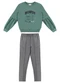 Malwee Kids - Conjunto Howdy em Moletom Rosa - variação: Verde
