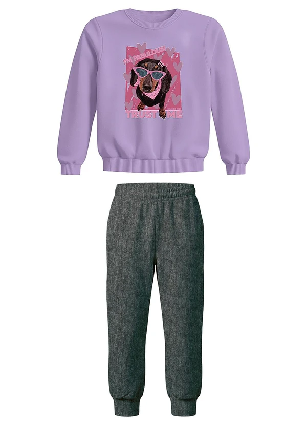 Malwee Kids - Conjunto I'M Fabulous! Lavanda