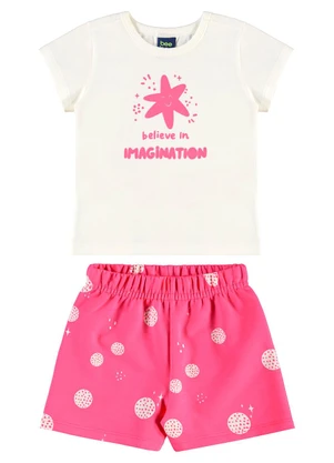 Bee Loop - Conjunto Imagination para Menina Branco - BEE LOOP