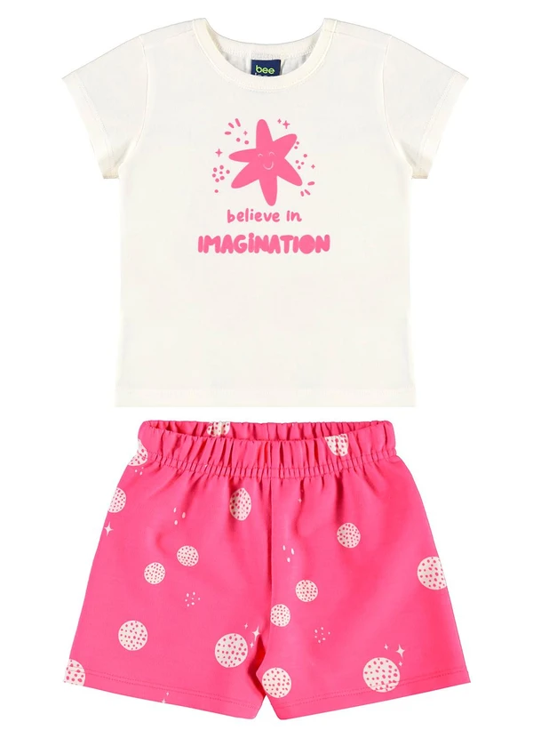 Bee Loop - Conjunto Imagination para Menina Branco