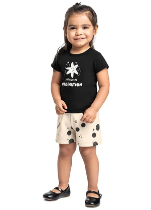 Bee Loop - Conjunto Imagination para Menina Preto - BEE LOOP