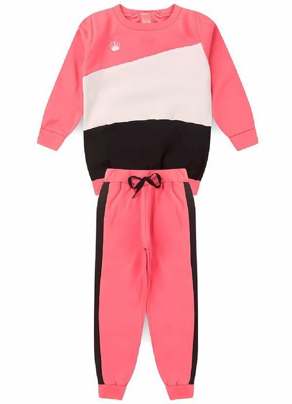 Rosa Azul - Conjunto Inf. Menina Coroa Iaia Rosa Chiclete