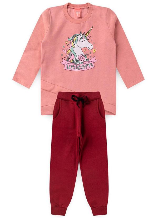 Rosa Azul - Conjunto Inf. Menina Unicórnio Rosa Envelhecido