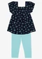 Trick Nick - Conjunto Infantil Bata com Legging Bege - variação: Azul