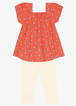 Trick Nick - Conjunto Infantil Bata com Legging Laranja - TRICK NICK