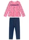 Duduka - Conjunto Infantil Bata e Calça Moletom Rosa  - variação: Rosa