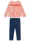 Duduka - Conjunto Infantil Bata e Calça Moletom Rosa  - variação: Rosa