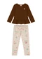 Duduka - Conjunto Infantil de Inverno Rosa - variação: Marrom