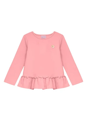Duduka - Conjunto Infantil Bata e Legging Rosa - DUDUKA