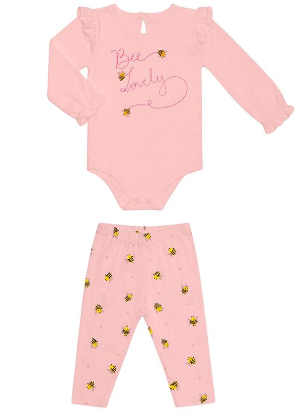 Rovi Kids - Conjunto Infantil Bee Lovely Rosa
