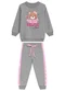 Duduka - Conjunto Infantil Blusa Calça Moletom Rosa  - variação: Cinza