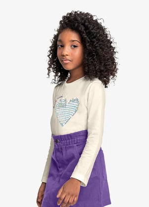 Trick Nick - Conjunto Infantil Blusa com Saia Roxo - TRICK NICK