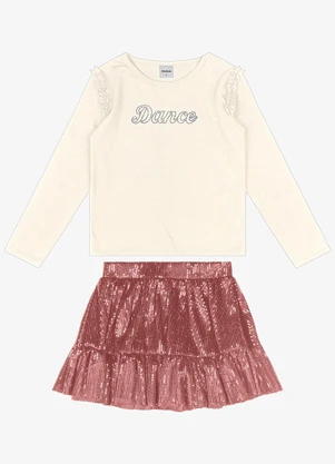 Trick Nick - Conjunto Infantil Blusa com Saia Unica - TRICK NICK