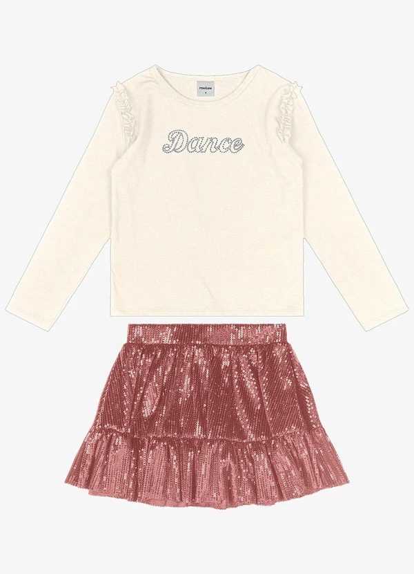 Trick Nick - Conjunto Infantil Blusa com Saia Unica