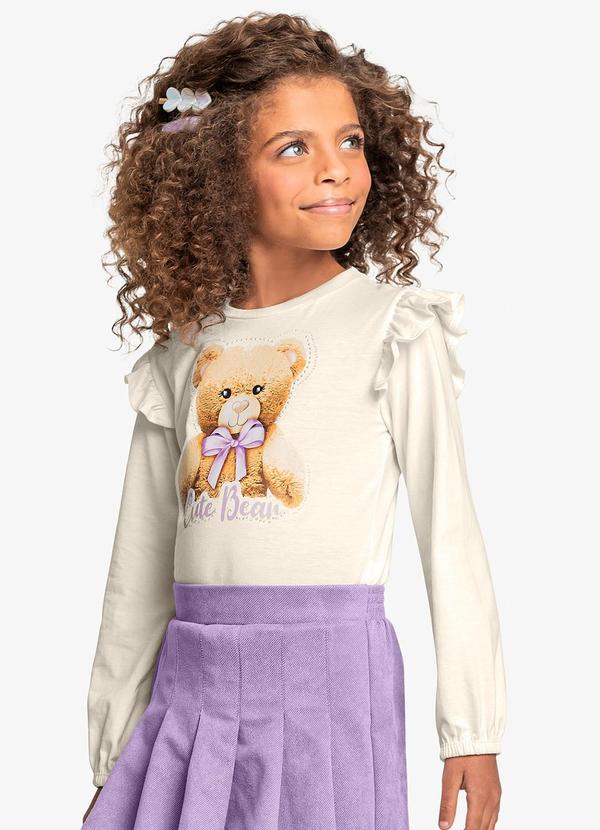Trick Nick - Conjunto Infantil Blusa com Shorts Saia Roxo 4