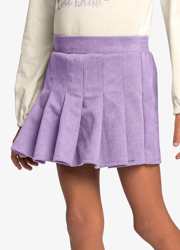 Trick Nick - Conjunto Infantil Blusa com Shorts Saia Roxo 5