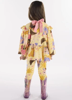 Três e Já - Conjunto Infantil Blusa e Calça Amarelo - TRÊS E JÁ