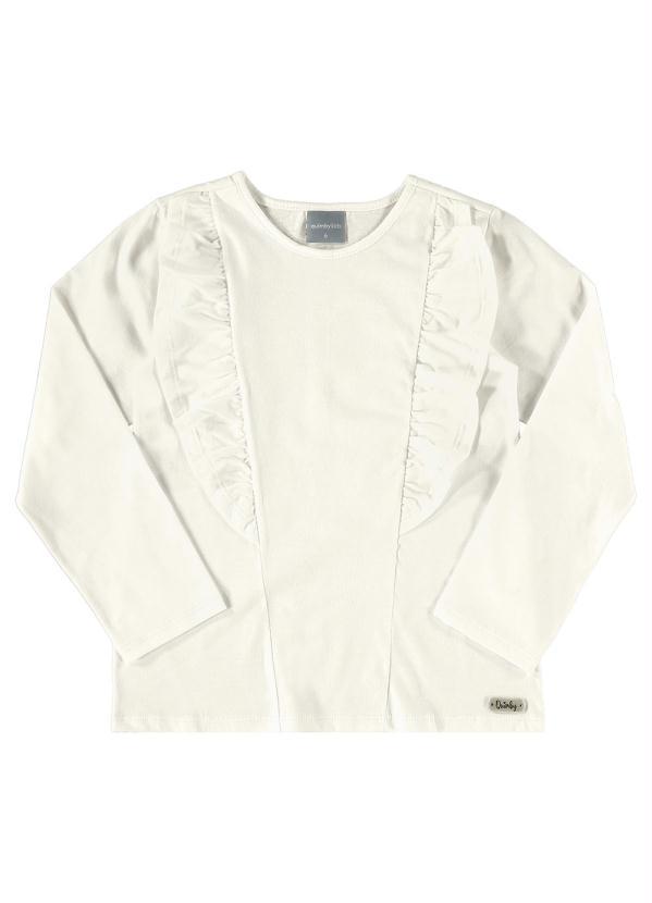 Quimby - Conjunto Infantil Blusa e Calça Legging Branco 4