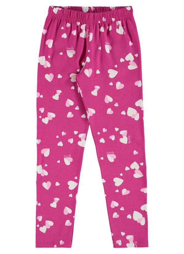 Quimby - Conjunto Infantil Blusa e Calça Legging Branco 6