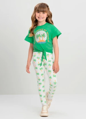 Conjunto Infantil Blusa e Calça Quimby Verde - QUIMBY