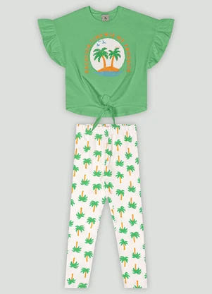 Conjunto Infantil Blusa e Calça Quimby Verde - QUIMBY