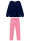 Duduka - Conjunto Infantil Blusa e Legging Rosa  - variação: Rosa