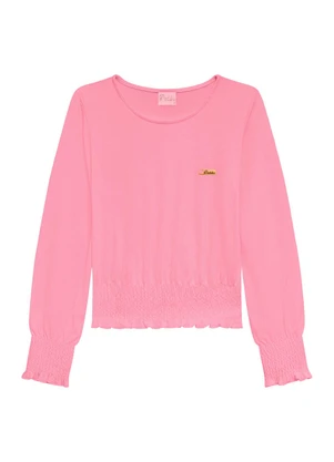 Duduka - Blusa Infantil Suplex Rosa - DUDUKA