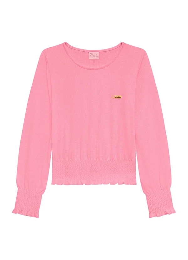 Duduka - Blusa Infantil Suplex Rosa