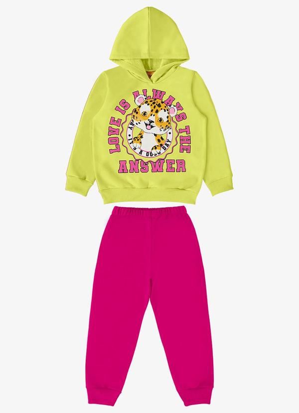 Rovi Kids - Conjunto Infantil Blusão com Calça Verde