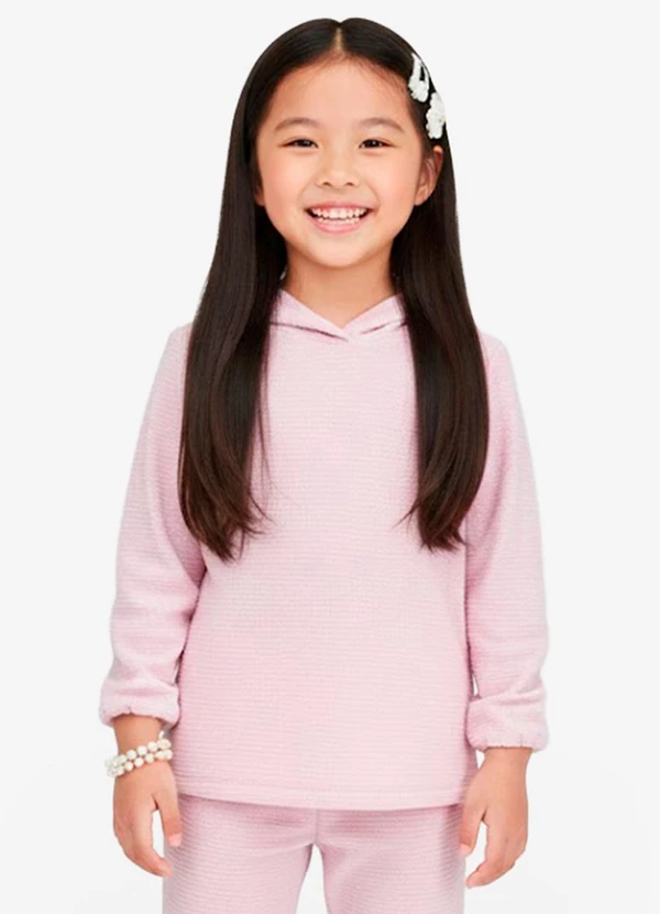 Select - Conjunto Infantil  Blusão com Capuz e Calça Rosa 3