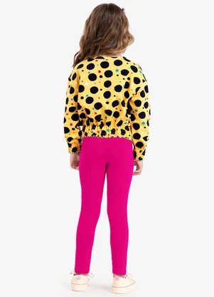 Rovi Kids - Conjunto Infantil Blusão com Legging Amarelo - ROVI KIDS