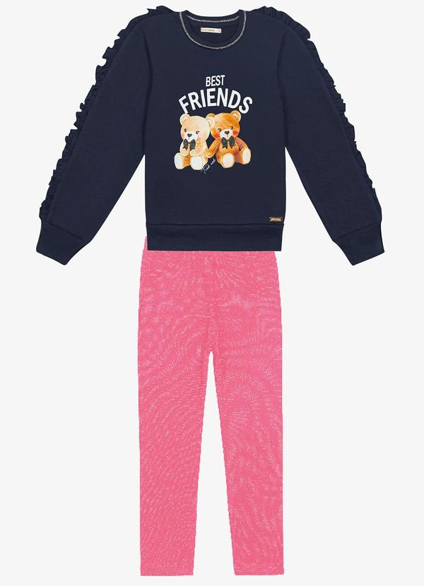 Trick Nick - Conjunto Infantil Blusão com Legging Azul