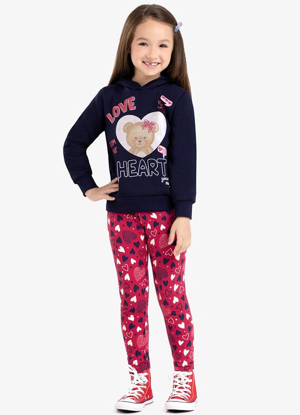 Rovi Kids - Conjunto Infantil Blusão com Legging Azul