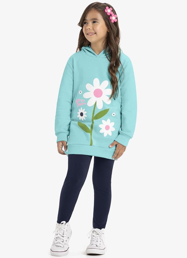 Rovi Kids - Conjunto Infantil Blusão com Legging Azul