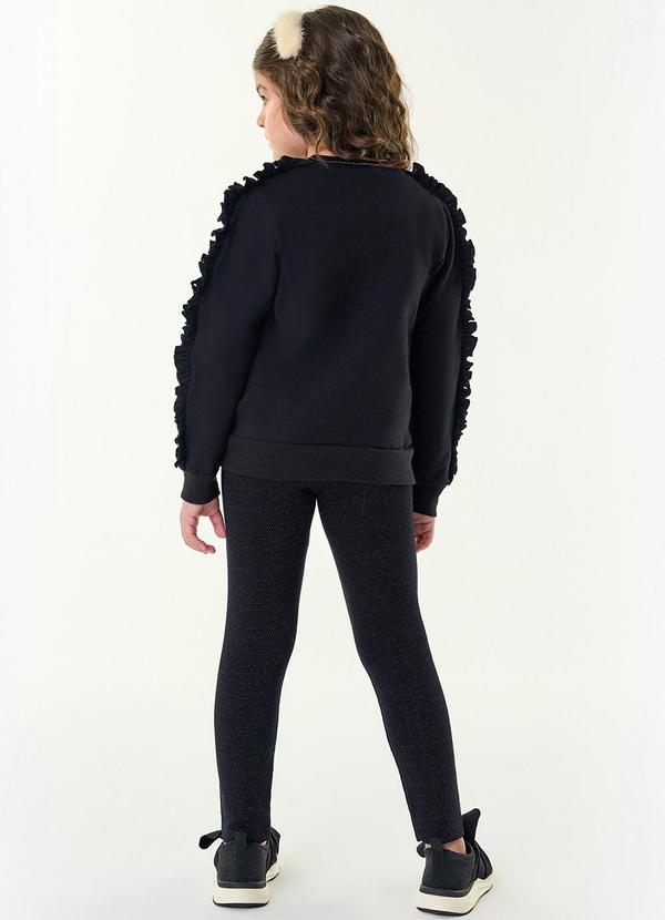 Trick Nick - Conjunto Infantil Blusão com Legging Preto 2