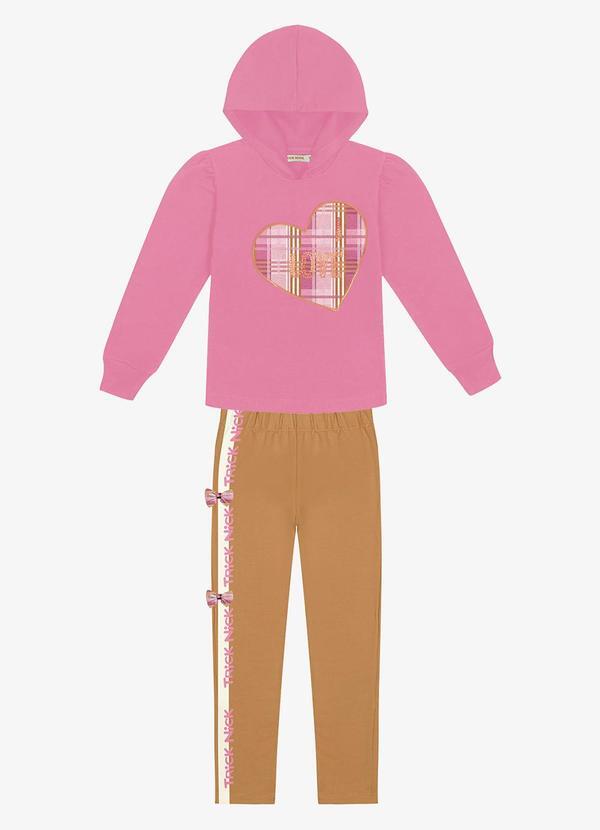 Trick Nick - Conjunto Infantil Blusão com Legging Rosa