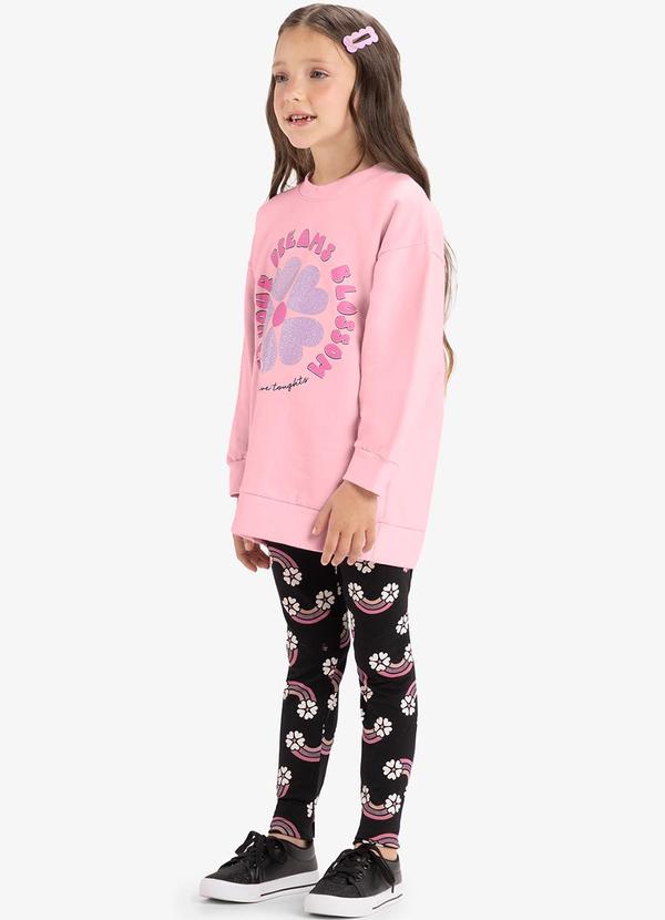 Rovi Kids - Conjunto Infantil Blusão com Legging Rosa 3