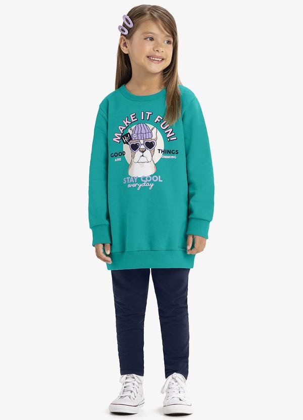 Rovi Kids - Conjunto Infantil Blusão com Legging Verde