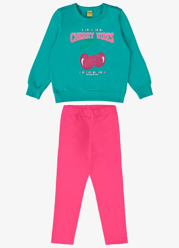 Rovi Kids - Conjunto Infantil Blusão com Legging Verde