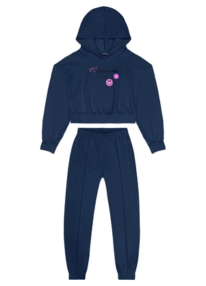 Guloseima - Conjunto Infantil Blusão e Calça Azul - GULOSEIMA