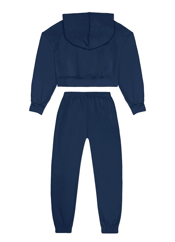 Guloseima - Conjunto Infantil Blusão e Calça Azul 2