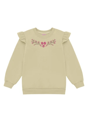Duduka - Conjunto Infantil Blusão e Calça Bege - DUDUKA
