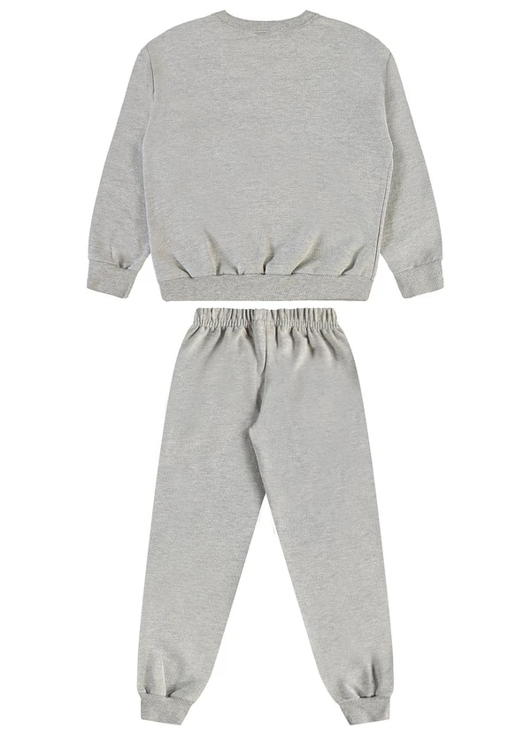 Guloseima - Conjunto Infantil Blusão e Calça Cinza 2