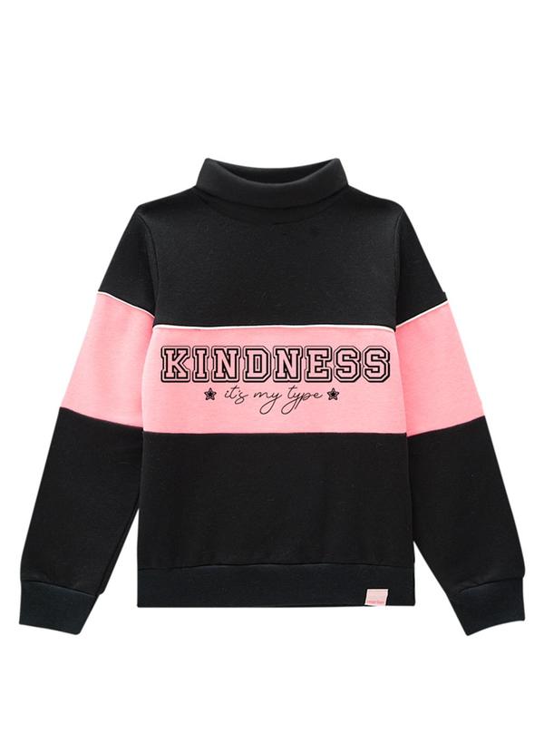 Marlan - Conjunto Infantil Blusão e Calça Moletom Preto 2